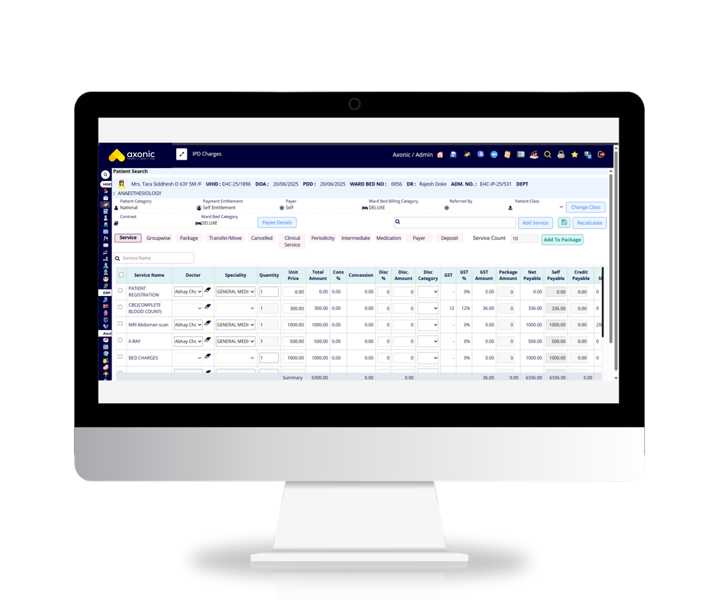 Automated Billing Accuracy - AxonHIS feature