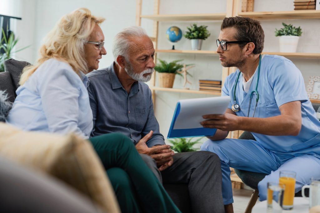 Doctor discussing with patient