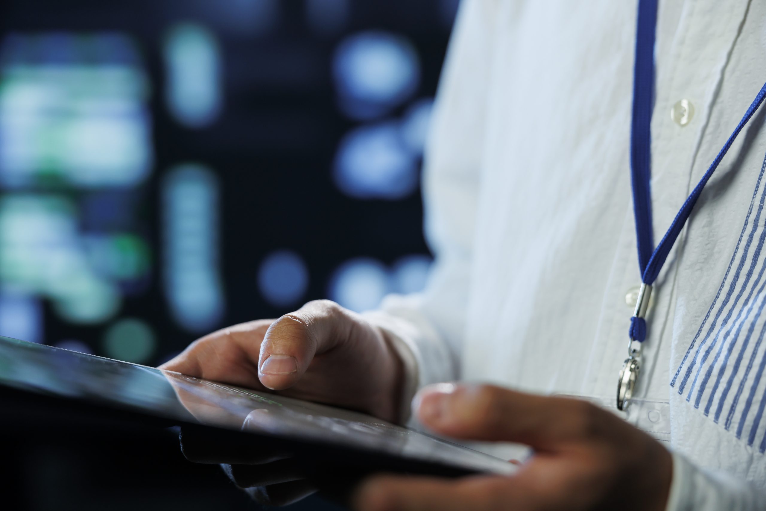 Man holding Tablet